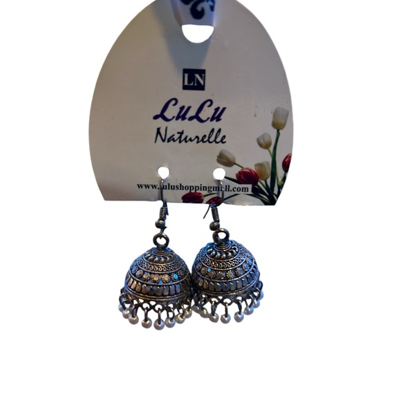 Lulu Naturelle Jewelry - Lulu Naturelle Jhumka Style Dangle Earrings with pearls, New